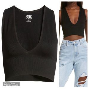 BDG Josie Ribbed Sleeveless Crop